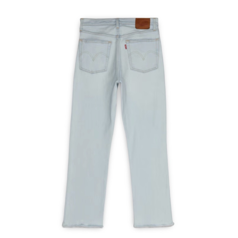 Levi's 501 Light washed cropped stretch Jeans